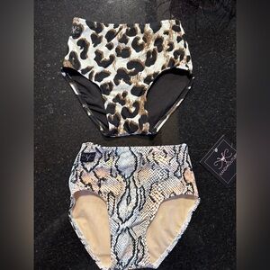 KandiKouture Leopard and Snake Print Kids Swimwear Set